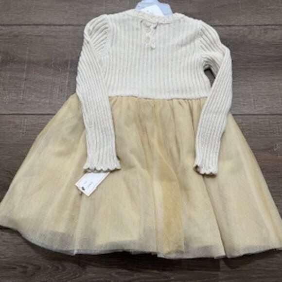 NEW Cupcakes And Cashmere Dress Girls Size 3T Gold Sparkle Princess Tule Skirt - Picture 12 of 13